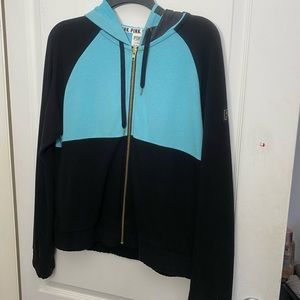 VS PINK full zip hoodie 💙🖤💛